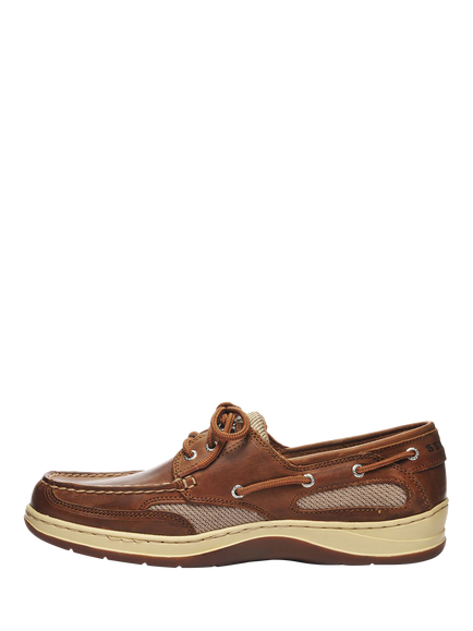 Sebago Clovehitch Waxed Boat Shoes, Navy - view 2, Brown Cinnamon