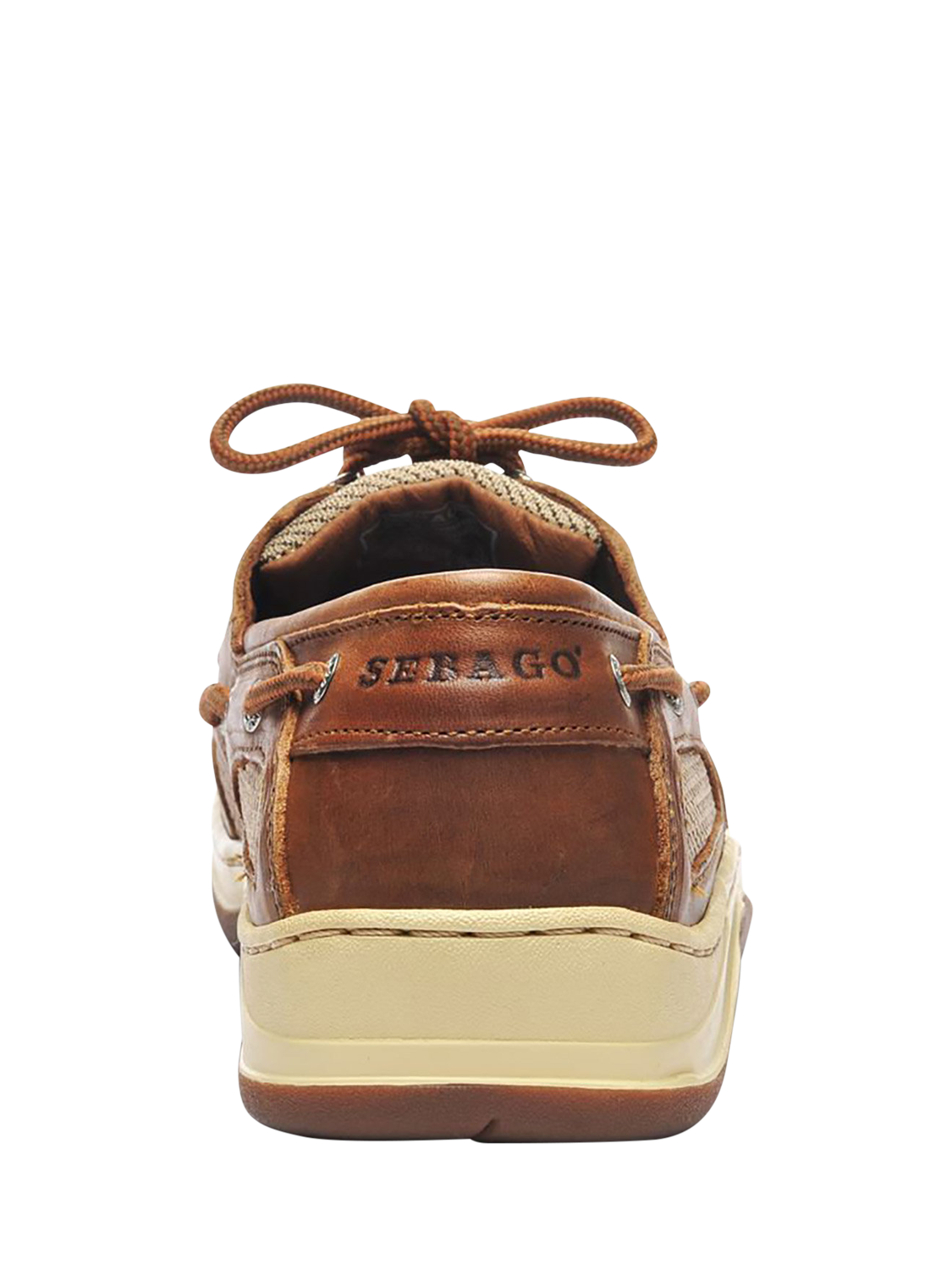 Product image 4 of 5, which shows Sebago Clovehitch II Waxed Leather Moccasins, Brown Cinnamon, 6.5