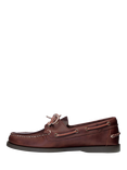 Sebago Docksides FGL Leather Boat Shoes, Brown/Brown Gum