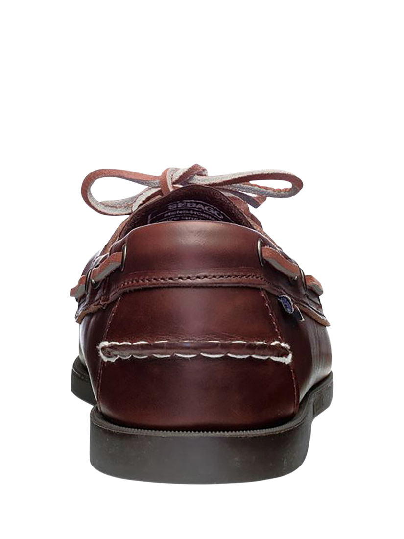 Product image 4 of 5, which shows Sebago Docksides FGL Leather Boat Shoes, Brown/Brown Gum, 6.5