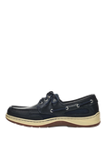 Sebago Clovehitch II Waxed Leather Moccasins, Navy