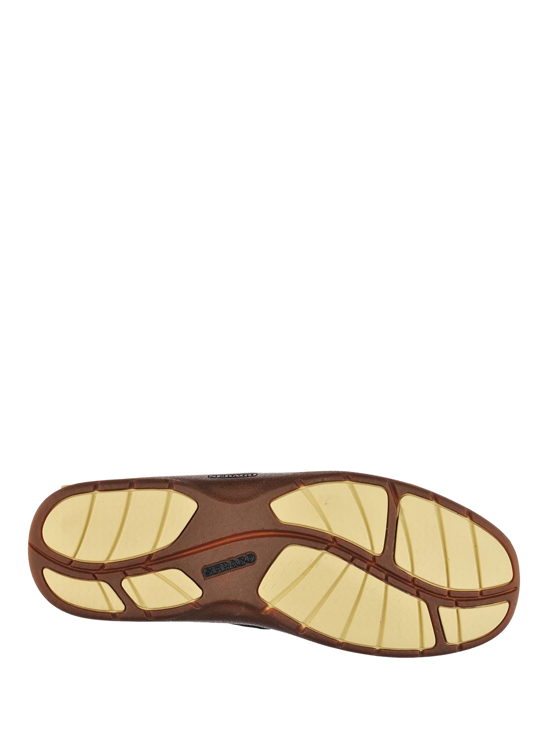 Product image 5 of 5, which shows Sebago Clovehitch II Waxed Leather Moccasins, Navy, 11.5