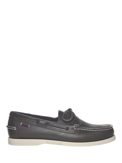 Sebago Dockside Portland Leather Boat Shoes, Dark Brown, Dark Brown