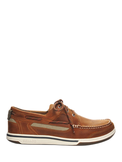Sebago Triton Leather Boat Shoes, Cognac Brown