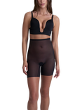 Bye Bra High Waist Tulle Shaping Shorty, Black