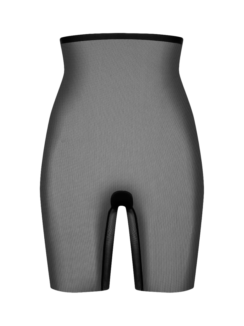 Product image 5 of 6, which shows Bye Bra High Waist Tulle Shaping Shorty, Black, S