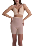 Bye Bra Hi Waist Shapewear Shorts, Beige