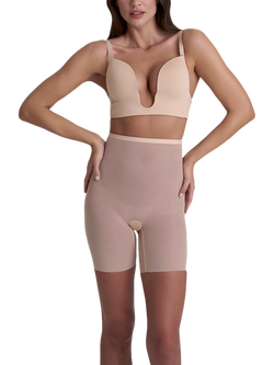Bye Bra Hi Waist Shapewear Shorts, Beige - view 2, Beige