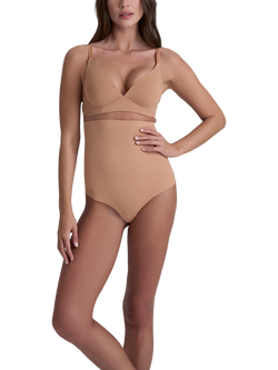 Bye Bra High Waist Shaping Thong, Honey