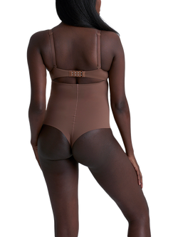 Bye Bra High Waist Shaping Thong - view 2, Cocoa
