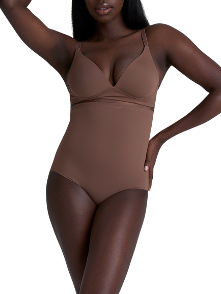 Bye Bra High Waist Shaping Briefs, Cocoa