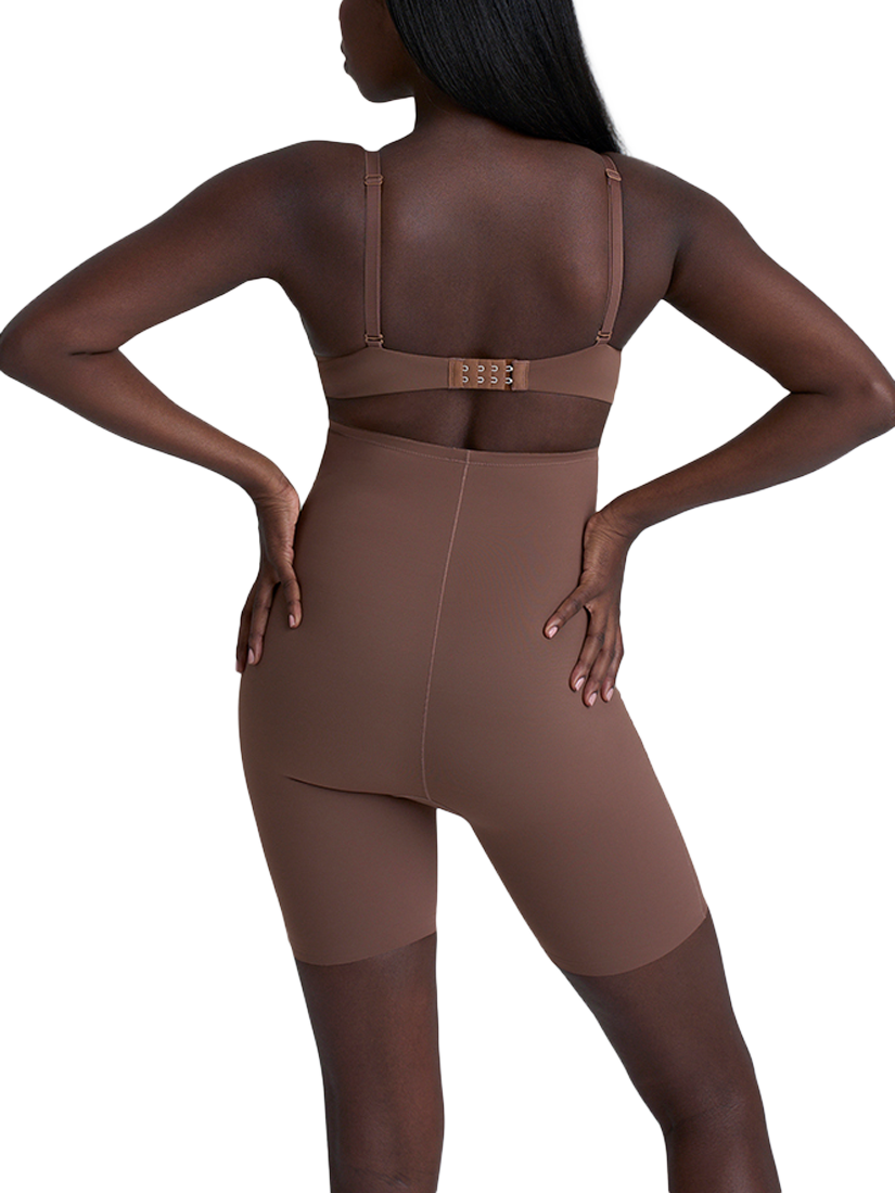 Product image 3 of 6, which shows Bye Bra High Waist Sculpting Shorty, Cocoa, S