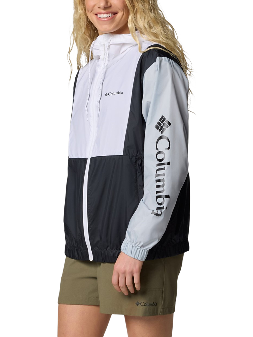 Product image 3 of 4, which shows Columbia Women's Lily Basin II Jacket, White/Cirrus Grey/Black, S