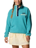 Columbia Women's Helvetia II Cropped Half Snap Fleece, Teal