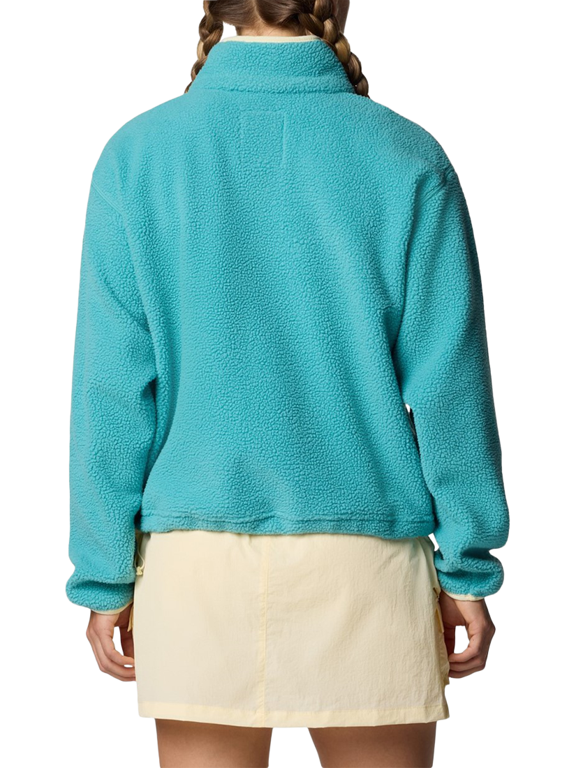 Columbia Women's Helvetia II Cropped Half Snap Fleece, Teal