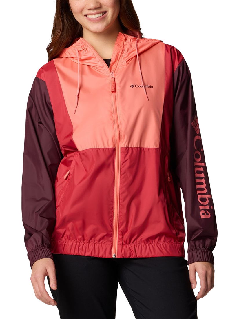 Product image 1 of 4, which shows Columbia Women's Lily Basin II Jacket, Alpenglow/Moonvista Daredevil, S