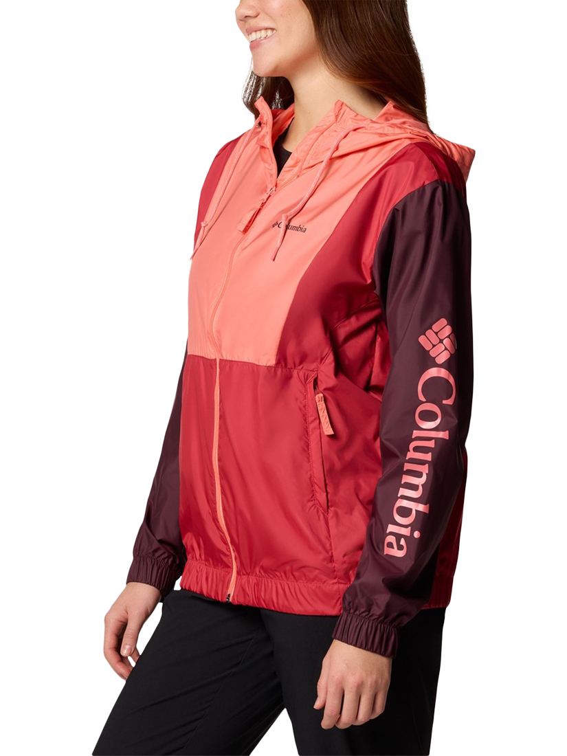 Product image 3 of 4, which shows Columbia Women's Lily Basin II Jacket, Alpenglow/Moonvista Daredevil, S