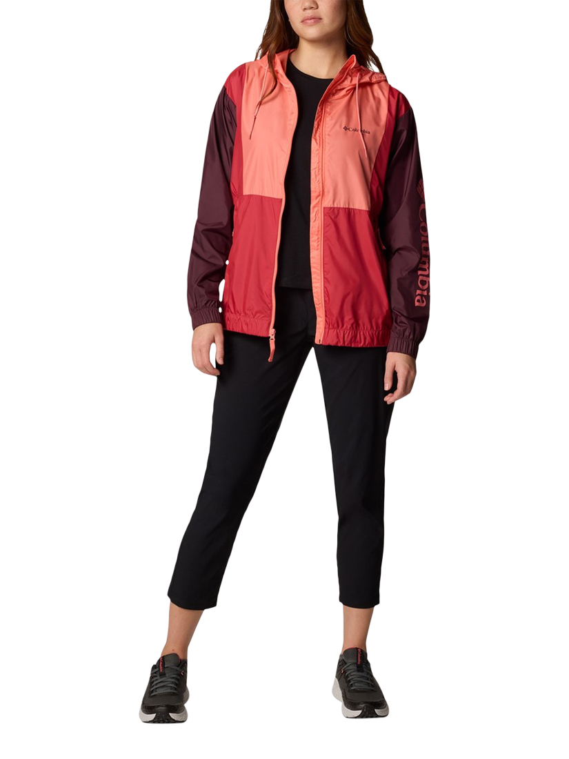 Product image 4 of 4, which shows Columbia Women's Lily Basin II Jacket, Alpenglow/Moonvista Daredevil, S