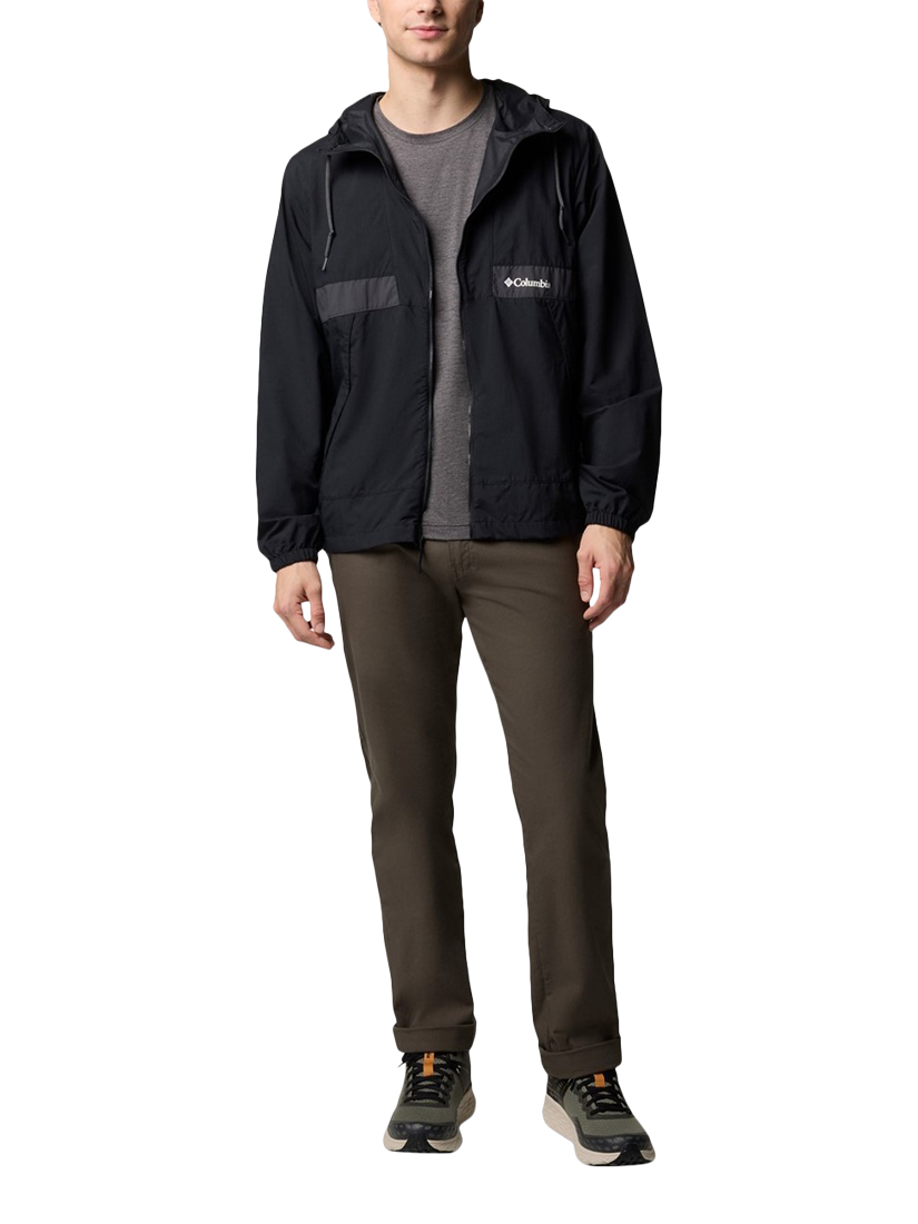 Product image 4 of 4, which shows Columbia Spire Valley Windbreaker Jacket, Black/Shark, S