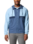 Columbia Spire Valley Windbreaker Jacket, Ripple Blue/Dark Mountain/Navy