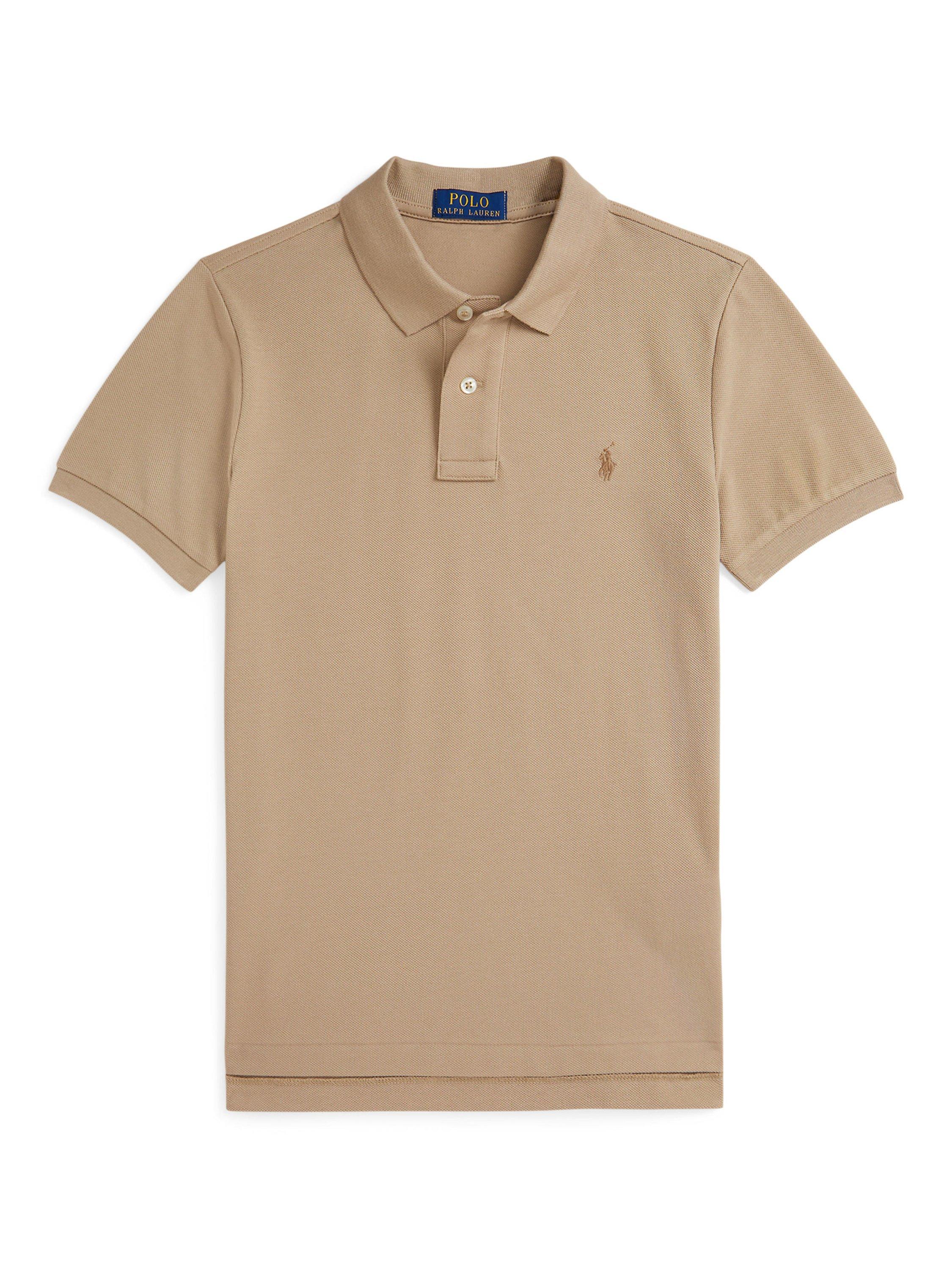 Product image 1 of 2, which shows Ralph Lauren Polo Ralph Lauren Kids' Slim Polo Shirt, Vintage Khaki, S