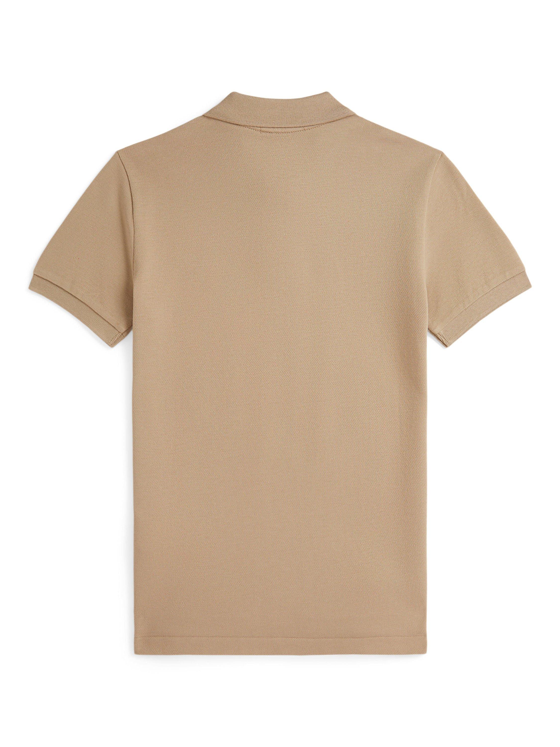 Product image 2 of 2, which shows Ralph Lauren Polo Ralph Lauren Kids' Slim Polo Shirt, Vintage Khaki, S