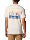Columbia Cotton Regular Fit Kwick Hike Graphic T-Shirt, Dark Stone Heather