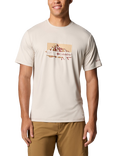 Columbia Cotton Regular Fit Kwick Hike Graphic T-Shirt, Dark Stone Heather