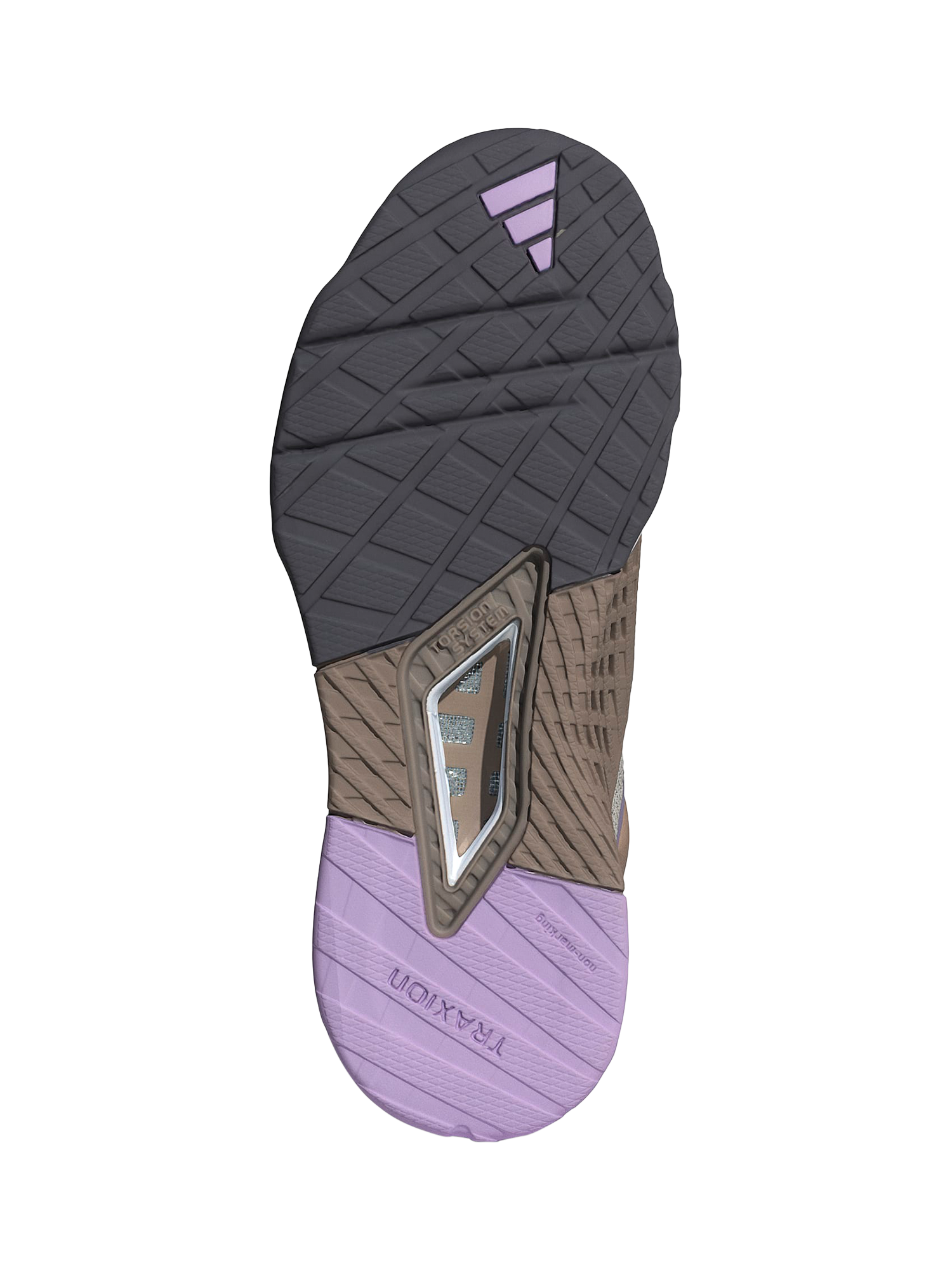 Product image 5 of 10, which shows adidas Dropset 3 Running Shoes, Wonalu/Grey, 4