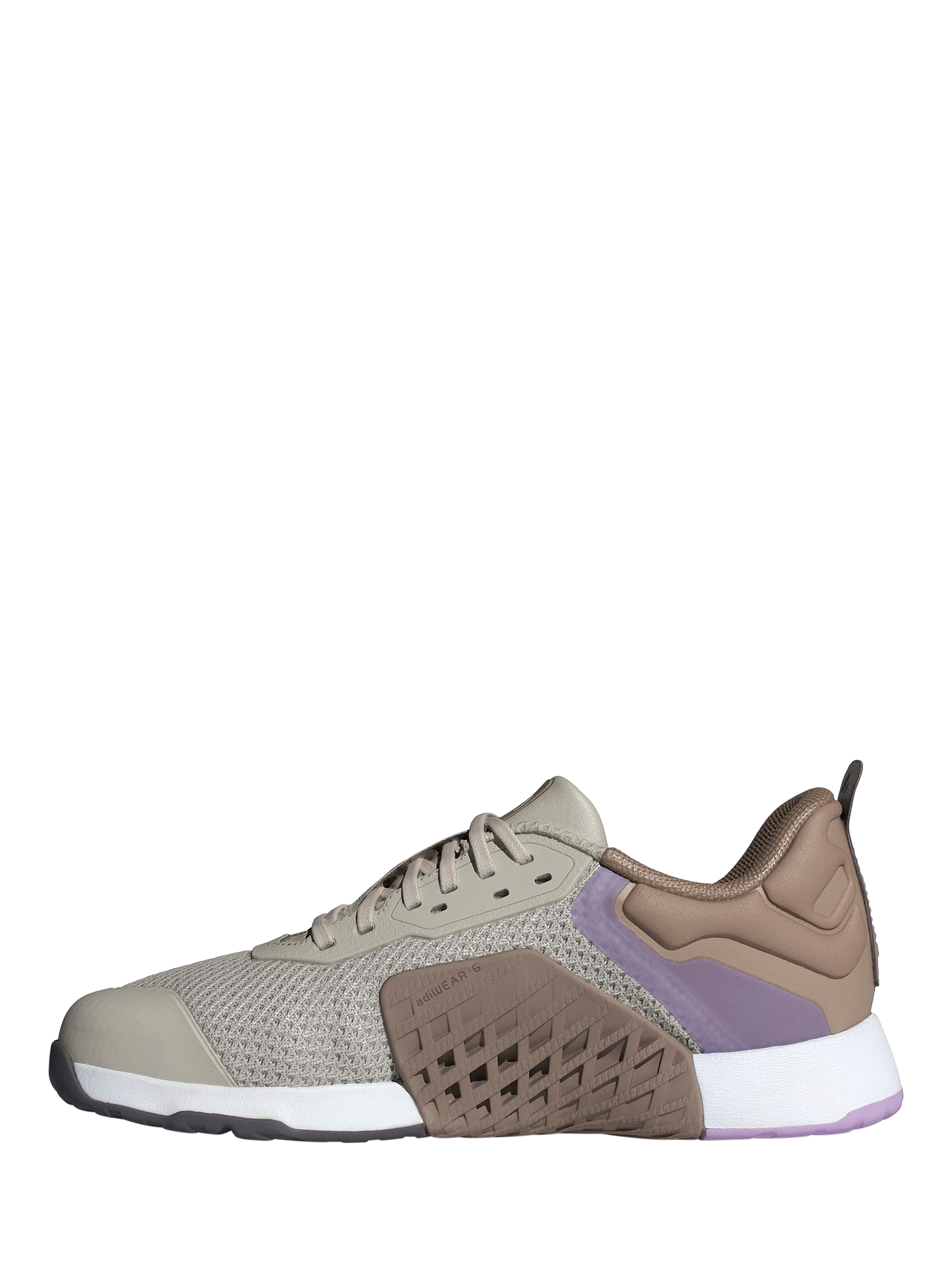 Product image 6 of 10, which shows adidas Dropset 3 Running Shoes, Wonalu/Grey, 4