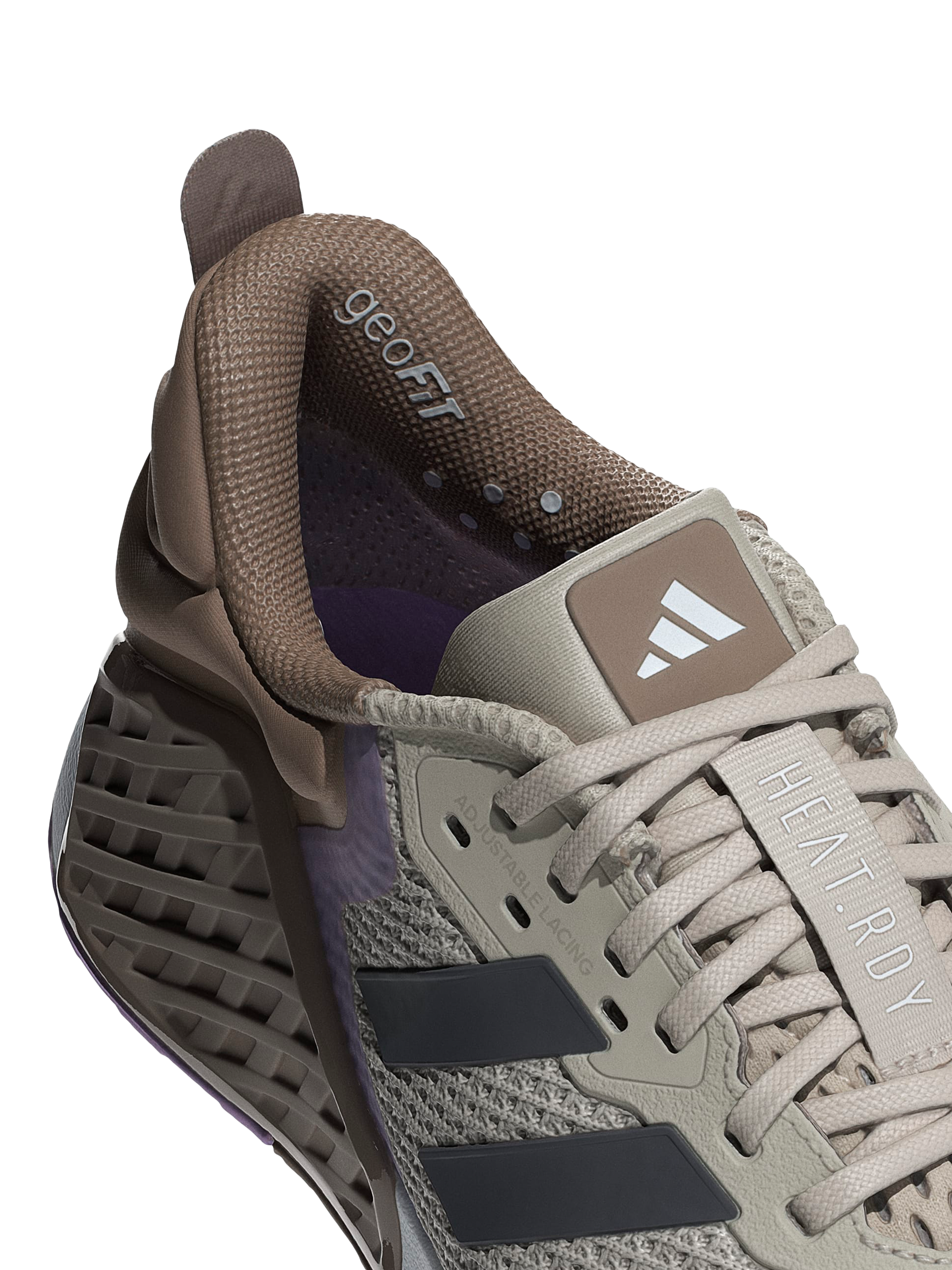 Product image 7 of 10, which shows adidas Dropset 3 Running Shoes, Wonalu/Grey, 4