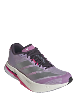 adidas Adizero Boston Trainers, Powplu/Silver - view 2, Powplu/Silver