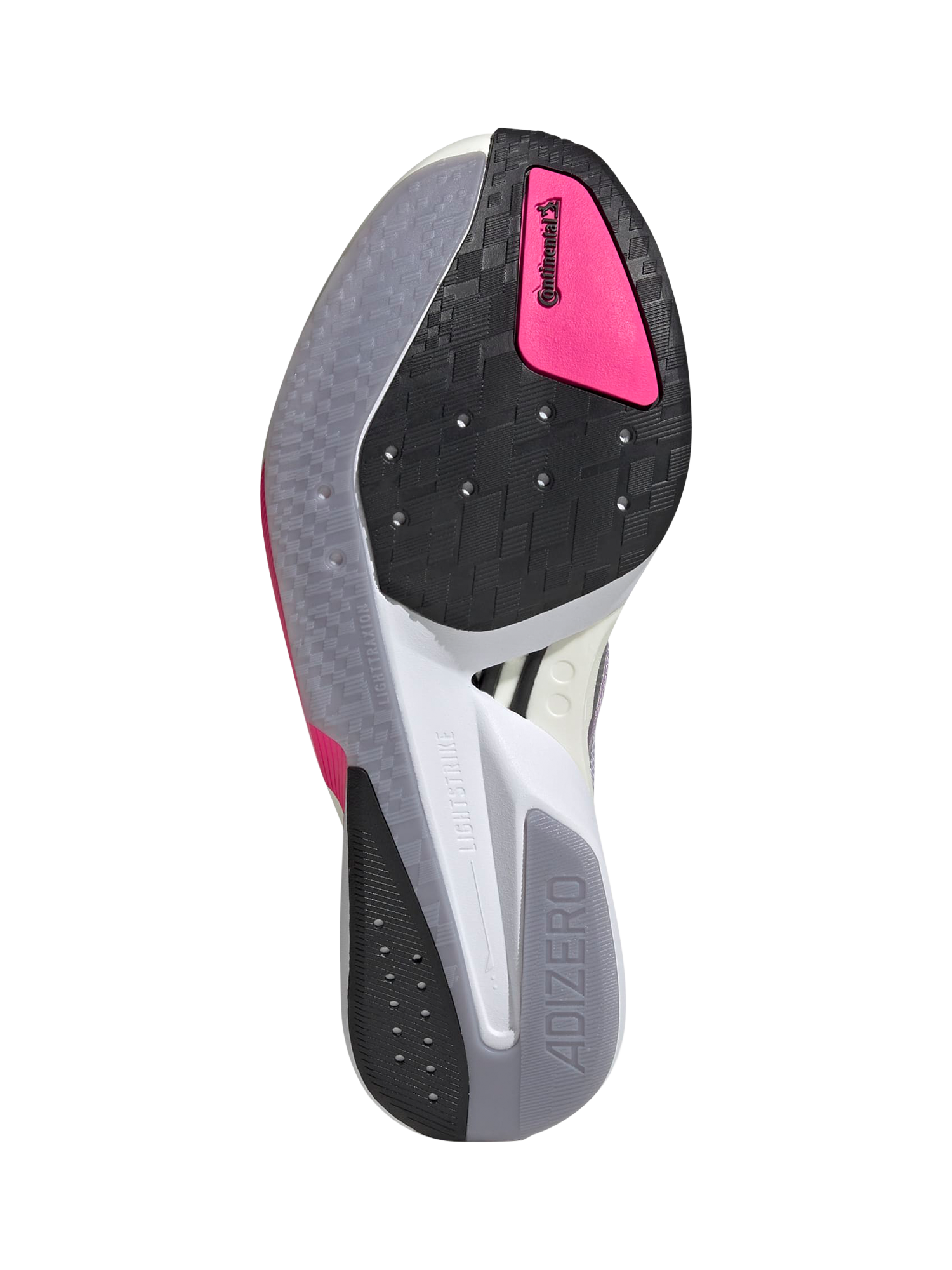 Product image 5 of 8, which shows adidas Adizero Boston Trainers, Powplu/Silver, 4