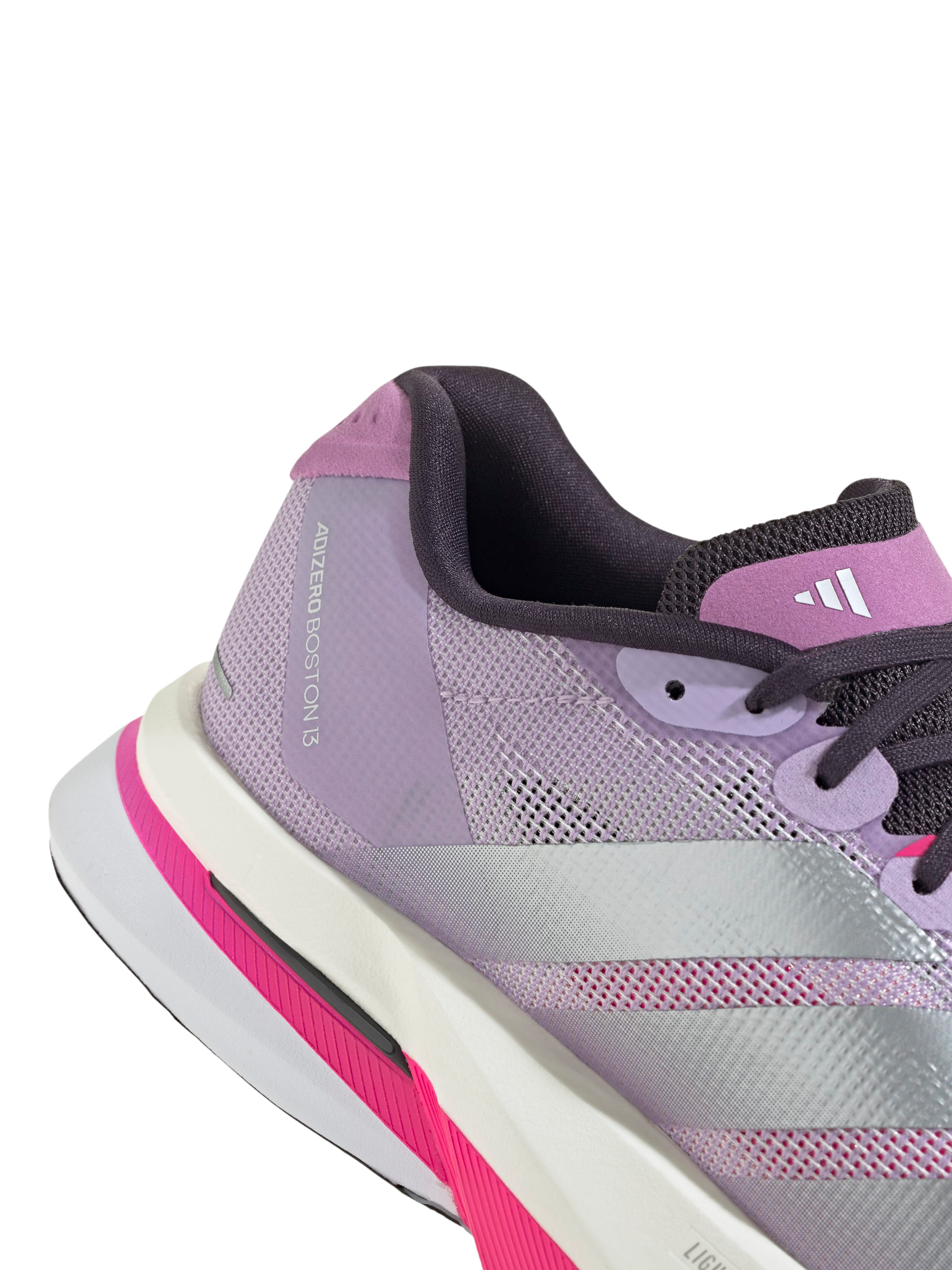 Product image 8 of 8, which shows adidas Adizero Boston Trainers, Powplu/Silver, 4