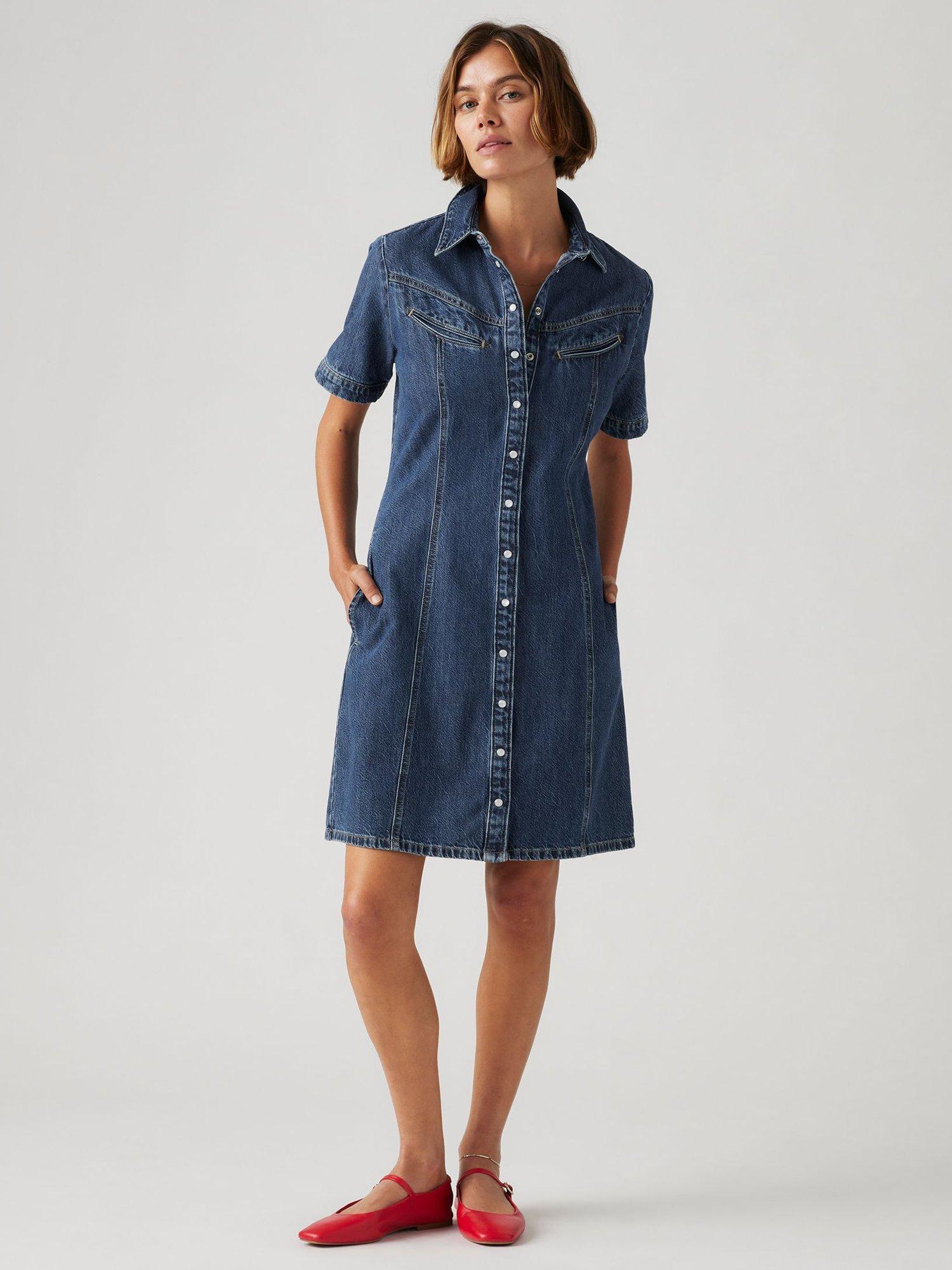 Product image 1 of 5, which shows Levi's Rinoa Denim Shirt Dress, Sledge Sister, XS