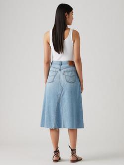 Levi's Deacon High Rise Denim Midi Skirt - view 2, Secret Secret