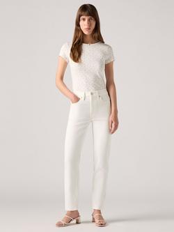 Levi's 724 High Rise Slim Straight Leg Jeans, Cloud Dancer, Cloud Dancer