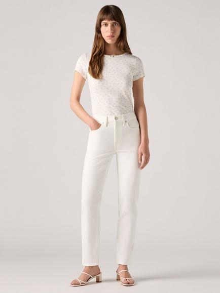 Levi's 724 High Rise Slim Straight Leg Jeans, Cloud Dancer, Cloud Dancer