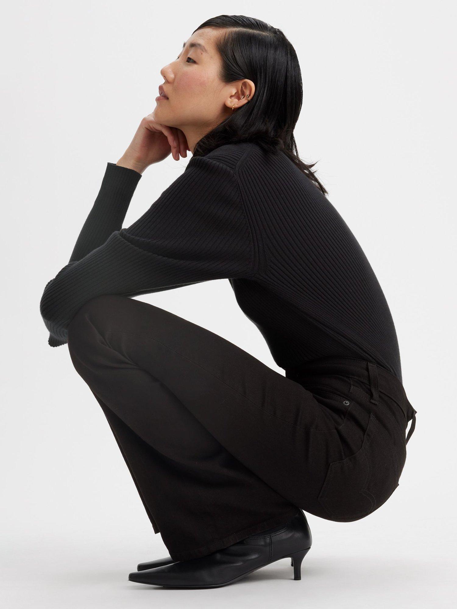 Product image 6 of 6, which shows Levi's 726 High Rise Flared Jeans, Midnight Gaze, 28