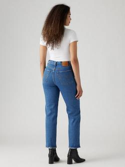Levi's Ribcage Straight Leg Jeans, Jazz Pop - view 2, Jazz Pop