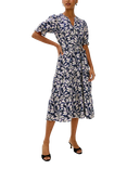 Rails Eliana Leaves Midi Dress, Navy