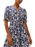 Rails Eliana Leaves Midi Dress, Navy
