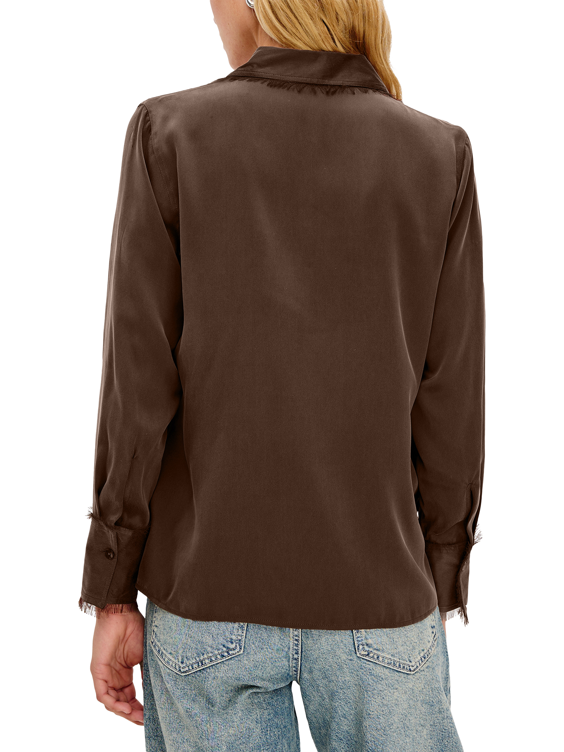 Product image 6 of 6, which shows Rails Abbey Long Sleeve Shirt, Espresso, M