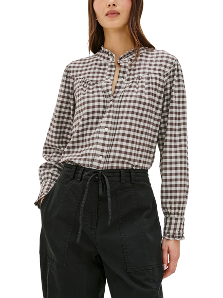 Rails Alanna Gingham Shirt, Chocolate Chip
