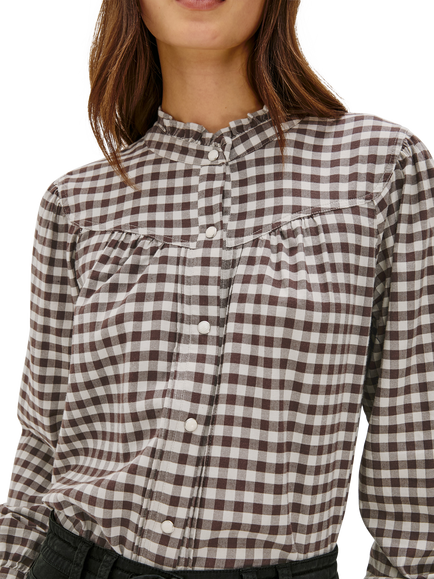 Rails Alanna Gingham Shirt - view 2, Chocolate Chip