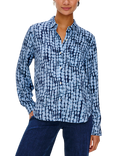 Rails Josephine Python Print Shirt, Indigo Shibori