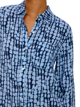 Rails Josephine Python Print Shirt, Indigo Shibori