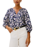 Rails Vasia Floral Top, Navy Vines