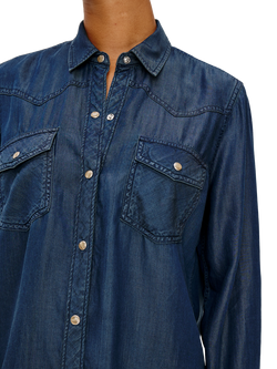 Rails Remi Pure Silk Shirt, Oceana - view 2, Oceana