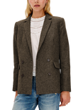Rails Jac Herringbone Blazer, Camel Black Her